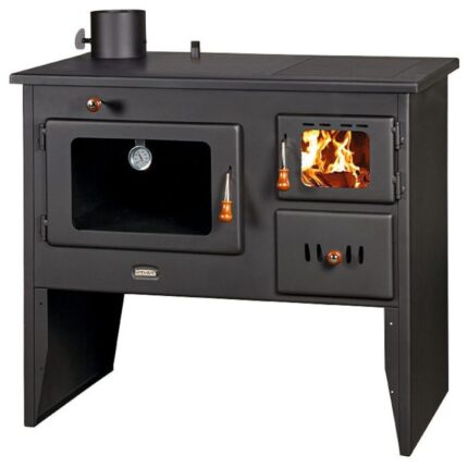 Soba metalica, Prity, W12 1P41 cu evacuare pe stanga, 115 kg, 80 cm x 91 cm x 56 cm