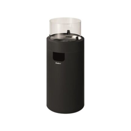 Semineu pe gaz Enders Nova L, otel, negru, 36x36x102cm