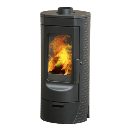 Soba semineu Tara, 6 KW, (HxLxl) 858x383x377 mm, spatiu incalzit 120 m3, dimensiuni focar (HxLxl) 300x355x260 mm, randament 84%, clasa A^+