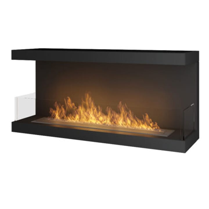 Semineu INSIDE C1000V3 by InFire, cu Bioetanol, 1000 x 500 x 300 mm, 2 kW, 2 litri, Negru, Incastrabil, Arzator de 800 mm