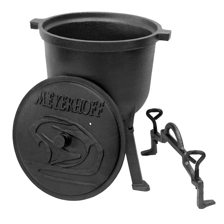 Cazan, Meyerhoff, Fonta, 10 l, Negru