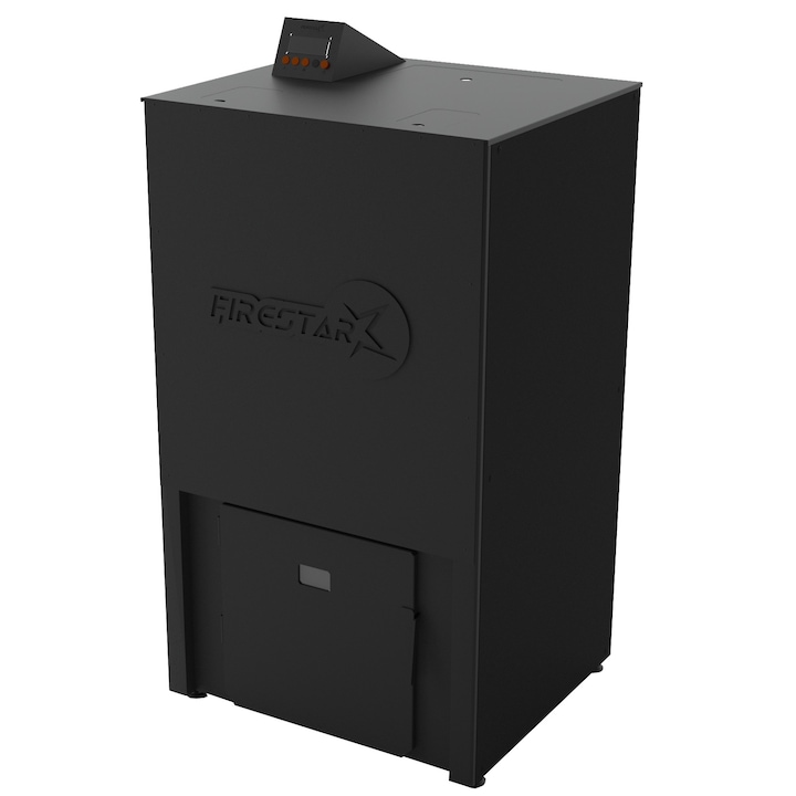 Cazan pe peleti, Firestar, 26kW, Otel, Negru mat