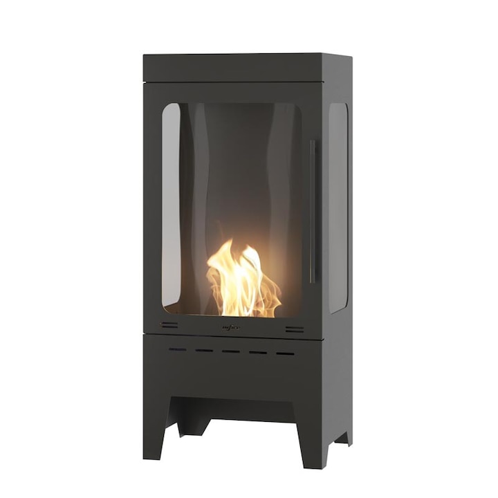 Biosemineu Incoza 3, Infire, Otel/Sticla, Negru