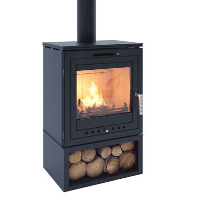 Semineu ECO Artish Plus, 9(10)kw, Incalzire calorifere, Clasa A, Albastru metalic