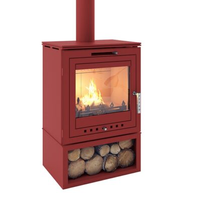 Semineu ECO Artish Plus, 9(10)kw, Incalzire calorifere, Clasa A, Rosu