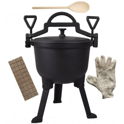 Cazan din fonta, negru, 4l