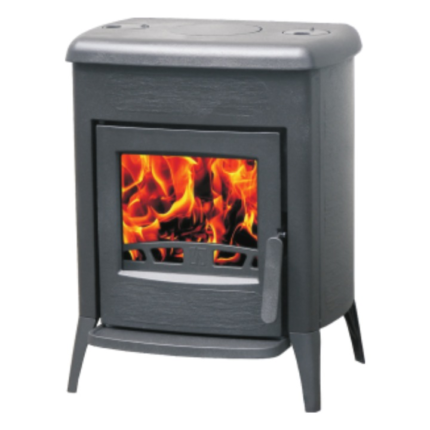 Soba semineu Amity 3N, 8 KW, (HxLxl) 764x597x519 mm, spatiu incalzit 160 m3, dimensiuni focar (HxLxl) 340x490x290 mm, randament 80.9%, clasa A+