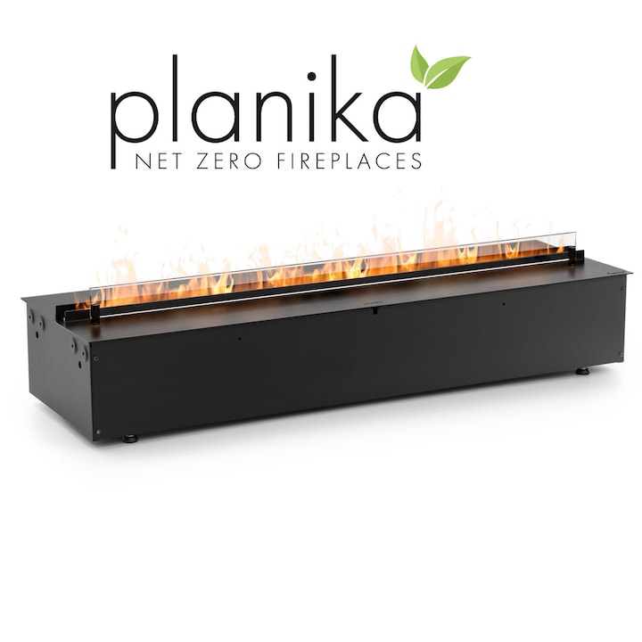 Semineu electric Cool Flame 1000 Insert by Planika, rezervor 2, 4 litri, cu telecomanda, 1026 x 316 x 236 mm, cu apa