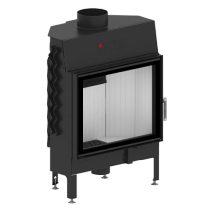 Semineu lemne Hitze Albero AL16S.H-D, 16kW, usa cu sticla decorativa