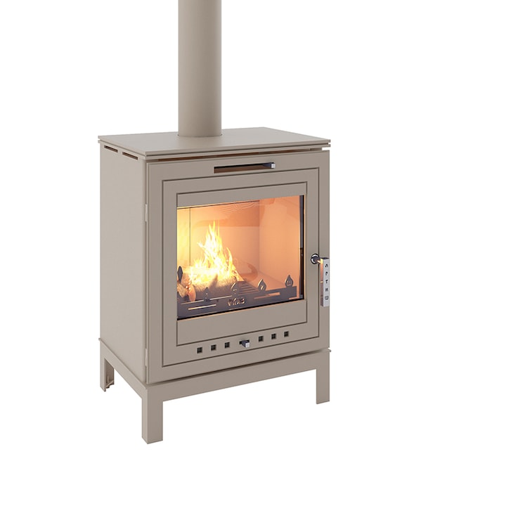 Semineu ECO Artish, 9(10)kw, Incalzire calorifere, Clasa A, Alb fildes