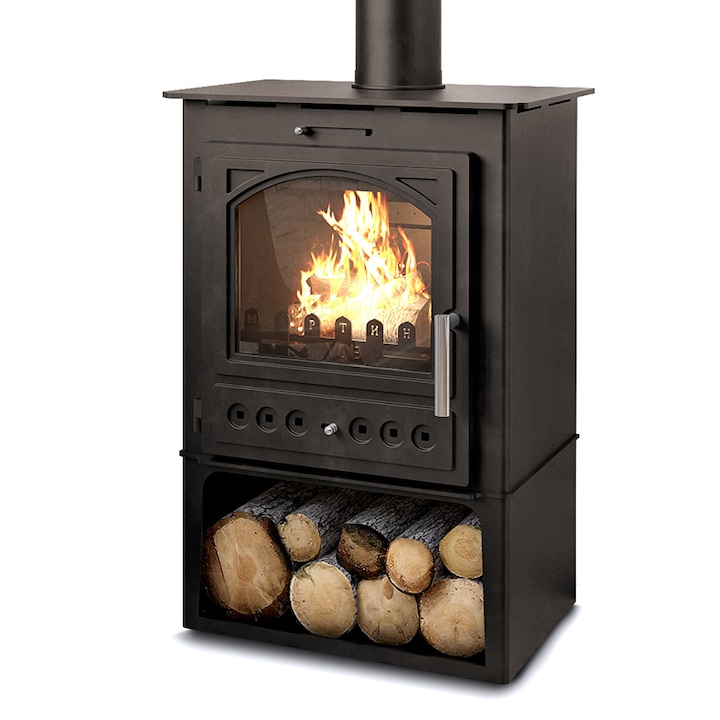 Semineu ECO Martina Plus, 6kW, Maro metalic, Clasa energetica A