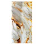 Set 10x Tapet Marmura Premium 3D, autoadeziv, waterproof, usor de montat, design modern, 30×60 cm alb cu auriu, JRH