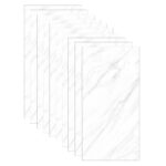 Set 20 tapet autoadeziv imitatie marmura, SINBINTA, Suprafata acoperire 3.6 mp, Modern, Ajustabil, Impermeabil, Rezistent la uzura si temperaturi ridicate, Folie de aluminiu/PET, 30*60cm, 2.5 mm grosime, Alb