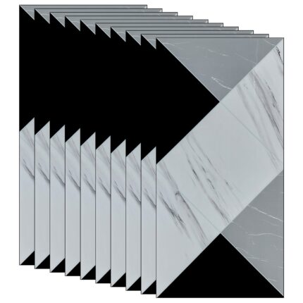 Set 30 x tapet autoadeziv imitatie marmura NEXTLY, waterproof, ajustabil, adeziv puternic, usor de montat, suprafata acoperire 5.4 mp, 30x60 cm, 2mm grosime PH006