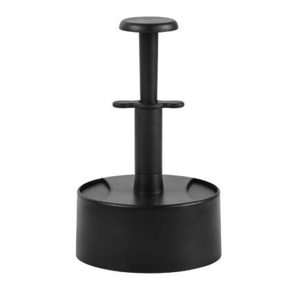 Presa hamburger, Inox/Plastic, 10 cm, Negru