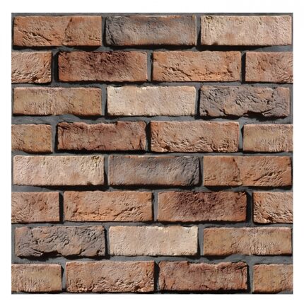 10 x Placi Tapet Autocolant 3D cu Imitatie de Caramida de Exterior, pentru Perete Bucatarie Sufragerie, Usor de Curatat, Rezistent la Apa, Autoadeziv, 30x30 cm, Maro