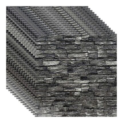 Set 15x Tapet 3D, autoadeziv/autocolant, spuma moale, design modern, pentru interior, usor de curatat, rezistent la apa, dimensiuni 70 cm x 70 cm x 0,3 cm, design caramida, Selling Depot