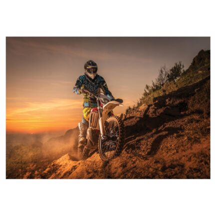Fototapet Copii Motocicleta Cross 312x219 cm, Vlies Tapet
