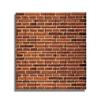Tapet 3D Autoadeziv, design modern, usor de curatat, 70x70cm, D3564, model caramida, maro/crem