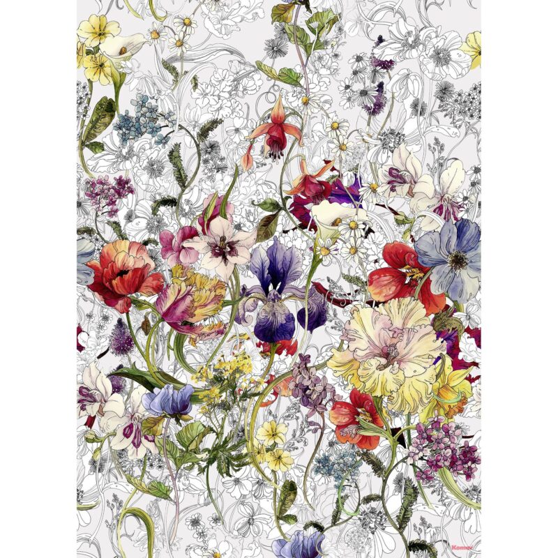 Fototapet abstract Flora Komar 4-201 Multicolor 184 X 254cm