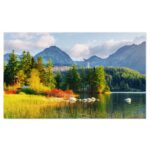 Tablou Canvas: Aventura in Peisajul Slovac - Peisaj, Aventura, Rau, Munti 40x25CM