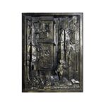 Obiect decorativ perete, tip tablou, basorelief, vanzatorul de vise, rasina, 19x25 cm