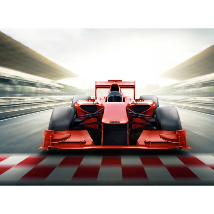 Tablou canvas Masina de curse Formula1 9617, panza 360g pe sasiu lemn 60cm x 80cm, Living, Dormitor