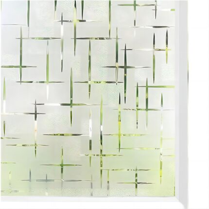 Folie autoadeziva pentru geamuri, reutilizabila, model stele, abstract, 45x200cm