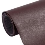 Folie din Piele Ecologica Autoadeziva pentru Reconditionare si Retapitare Canapea, Scaun, Interior Auto, Genti, Articole din Piele, Usor de Aplicat, Rezistenta si Durabila, Rola 50 x 138 cm, Maro Caramiziu, Luxer