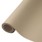 Folie din Piele Ecologica Autoadeziva pentru Reconditionare si Retapitare Canapea, Scaun, Interior Auto, Genti, Articole din Piele, Usor de Aplicat, Rezistenta si Durabila, Rola 50 x 138 cm, Crem Inchis, Luxer
