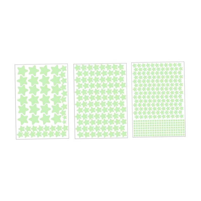 Stickere perete Glow in the dark, JENUOS®, Stelute Fosforescente, 3 coli, 452 piese