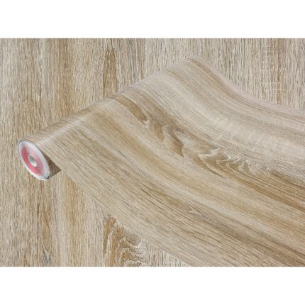 Folie autoadeziva pentru fronturi de bucatarie stejar sonoma deschis, 90 x 25 cm, DecoMeister®, C095-090-0025