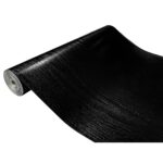 Folie adeziva pentru mobilier de bucatarie lemn negru, 67.5 x 200 cm, DecoMeister®, C072-067-0200S