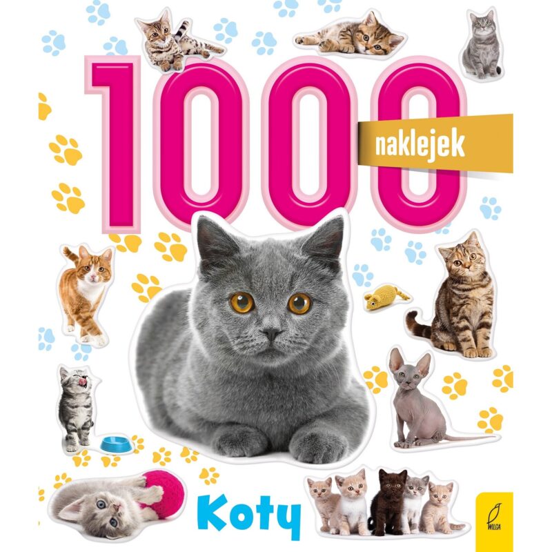 Caiet cu 1000 de autocolante, pisici