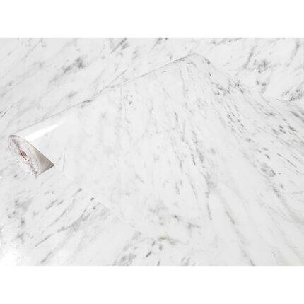 Tapet auto-adeziva pentru usa carrara gri, 90 x 25 cm, DecoMeister®, D008-090-0025