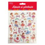 Abtibilduri DACO, Lipeste si Zambeste, Model Balerine, 41 Buc/Set, Multicolor