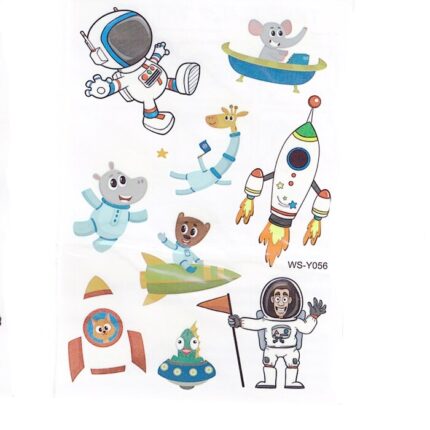 Set Stickere fosforescent, model cu astronauti