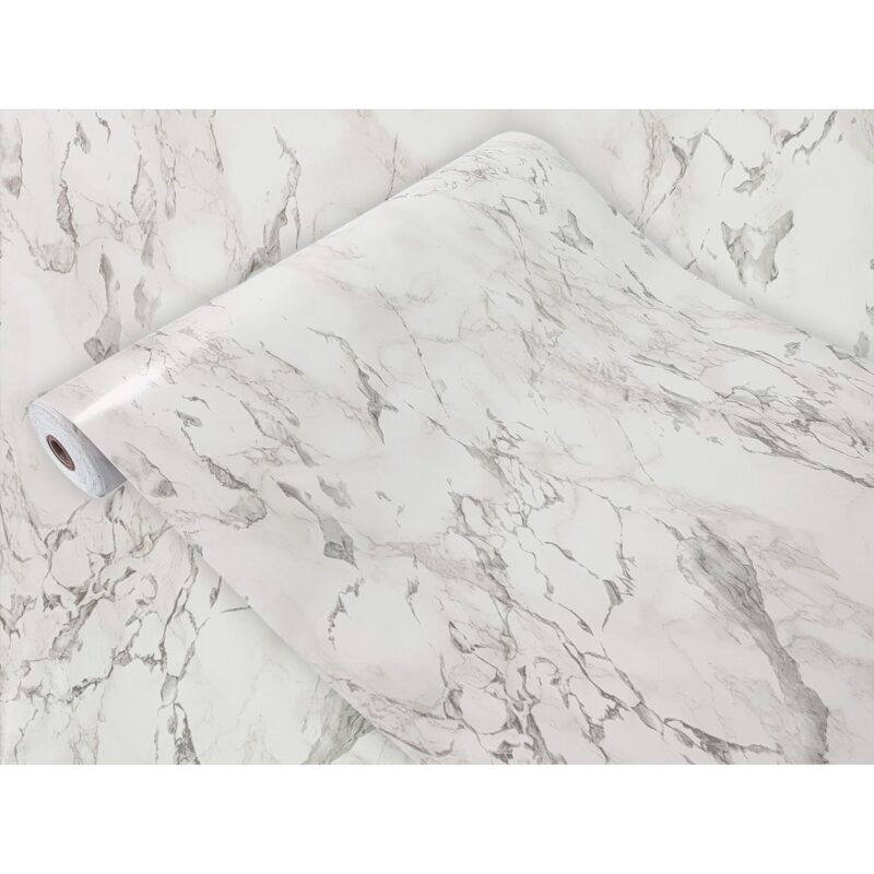 Autocolant mobila furnir marmura gri mat, 45 x 25 cm, DecoMeister®, P004-045-0025