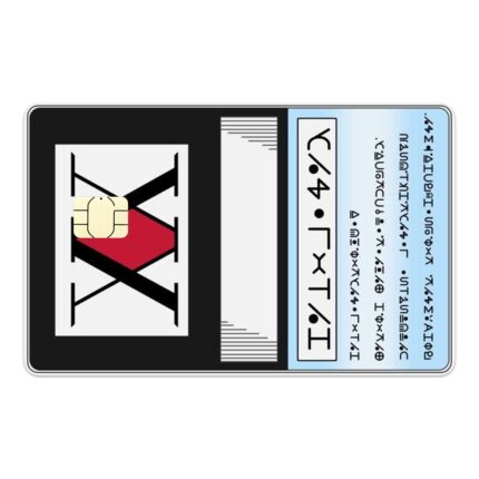 Folie Skin Autocolanta pentru Card de Credit, Card de Debit cu Cip Mic - Hunter x Hunter, HxH License