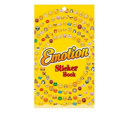 Caiet 300 de autocolante si stickere, personaj Smiley Face, multicolor