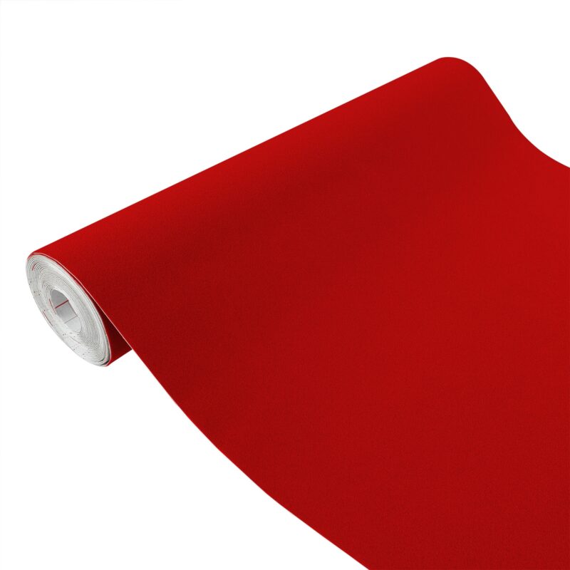 Autocolant pentru dulap de haine sub forma de sticker, vanzare la metru, 45 x 100 cm, DecoMeister®, Model Velur Rosu, A037-045-0100