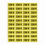 Sticker indicatoare, Semnalizare prize 230 V, 40 buc
