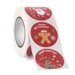 Set 500 Stickere Ruhhy, tema Craciun, multicolor, fiecare sticker 3.8 cm