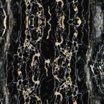 Folie autocolanta pentru mobila de bucatarie, 67.5 x 50 cm, DecoMeister®, Model Marmura neagra si aurie, P003-067-0050