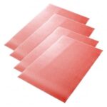 Folie de Protectie pentru Rafturile Frigiderului si Sertare Dulap, Material Anti-Derapant Premium, Set 4 Bucati, 30 x 45 cm, Roz, ORIGINAL DEALS