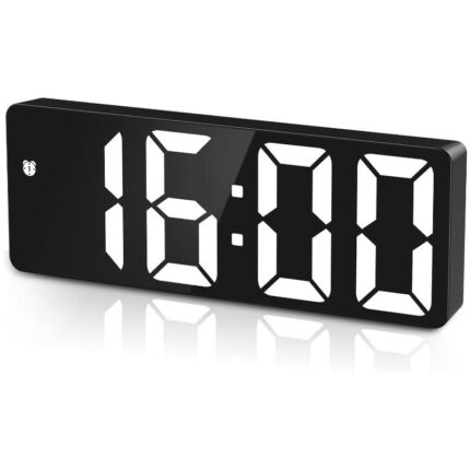 Ceas cu alarma, Mokeum, LED, Negru