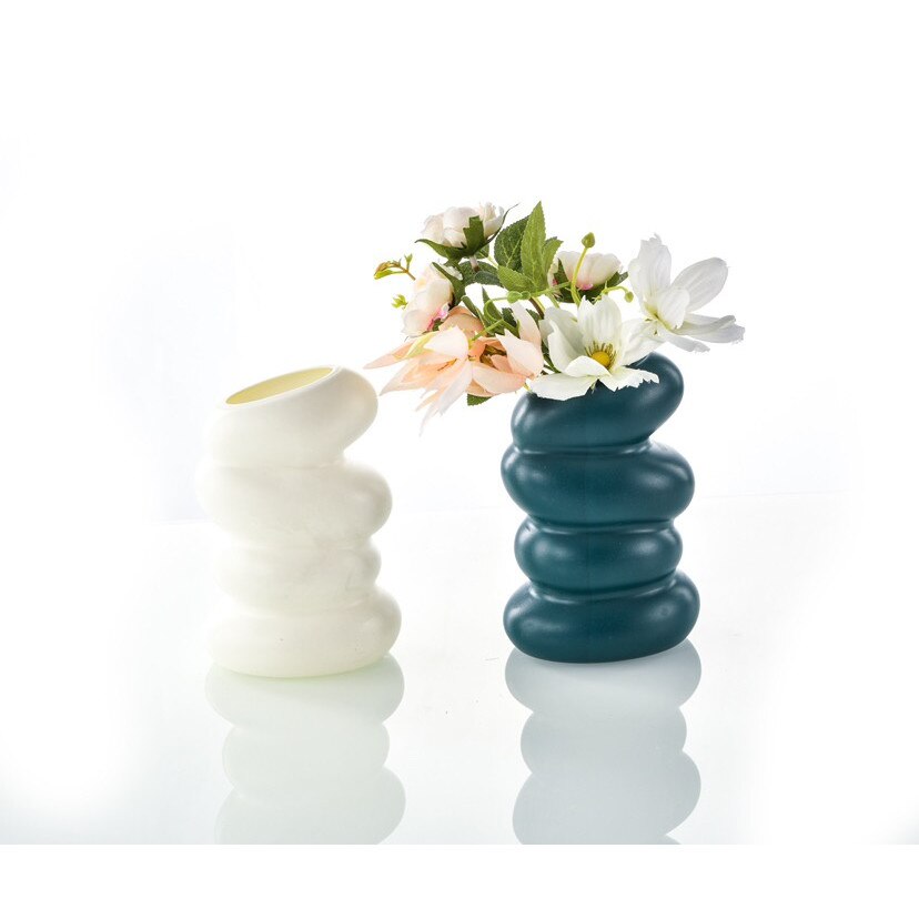 res_7057d14193d74cfe7dd3d64043340da3 Set 2 vaze cu forma haioasa de spirala, 23 cm