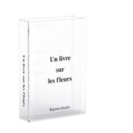 Vaza pentru flori in forma de carte, Acrilic, FLOWERFRAME, Transparent