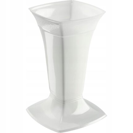 Vaza pentru cimitir, KADAX, Plastic, 30 cm, Alb