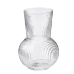 Vaza, sticla transparenta, 17 cm